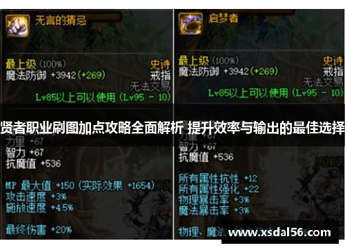贤者职业刷图加点攻略全面解析 提升效率与输出的最佳选择